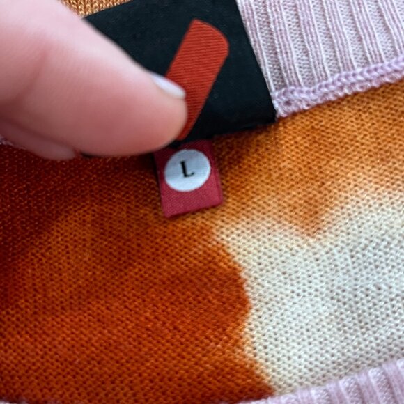 Happy Sheep Oh So Soft Tie Dye Silk and Cashmere Crewneck Sweater, L, NWOT - Picture 4 of 6